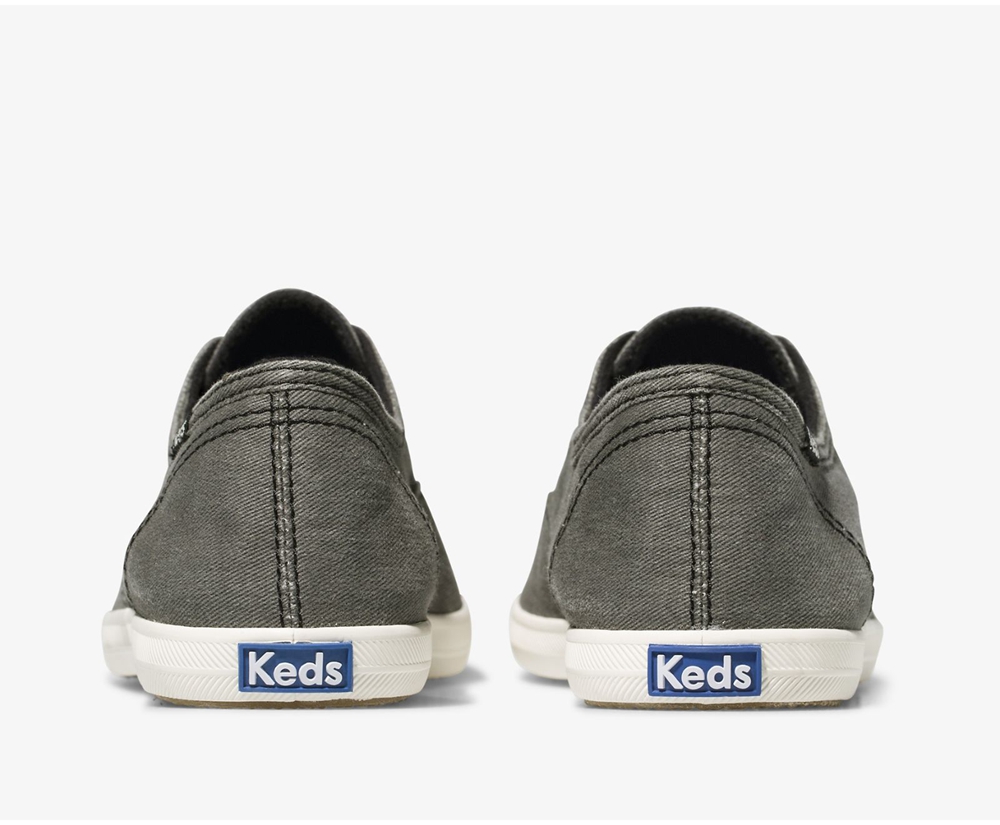 Slip Ons Keds Femme Grise Foncé - Chillax Seasonal Washable - 362-SXIMOP